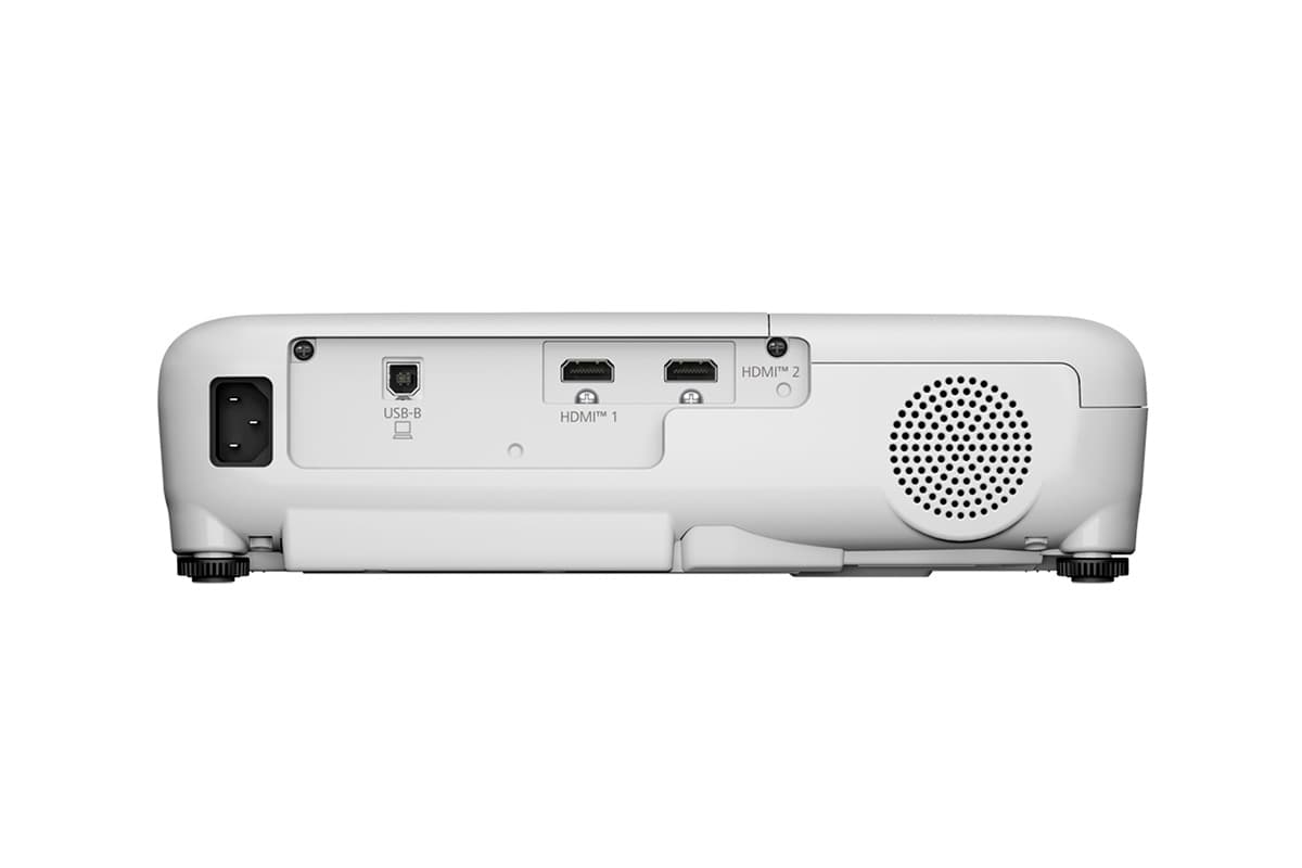 Проектор Epson EB-E12 — задняя панель: 2 × HDMI и USB-B